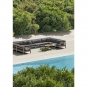 Ethimo - Costes Modulsofa Endelement Rechts | Cherry Red | Teak Natur