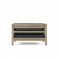 Ethimo - Costes Modulsofa Mittelteil | Nature Grey | Teak Natur