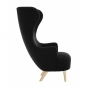 Tom Dixon - Wingback Stuhl Schwarz Hallingdal 190 (Beine: Eiche)