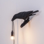 Seletti - Bird Looking Wandleuchte Black | Looking Left