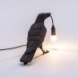 Seletti - Bird Waiting Tischleuchte Black | Waiting