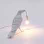 Seletti - Bird Waiting Tischleuchte White | Waiting
