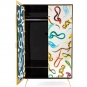 Seletti - Kleiderschrank mit Spiegeltüren Snakes