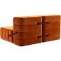 Ambivalenz - Curt Sofa Set 4 Russet Rot (Barcelona V3347/17)