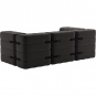 Ambivalenz - Curt Sofa Set 7 Grau / Braun (Jet 9108)