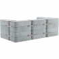 Ambivalenz - Curt Sofa Set 7 Hellblau (Barcelona River V3347/33)