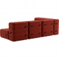 Ambivalenz - Curt Sofa Set 9 Rot (Dama 0058)