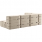 Ambivalenz - Curt Sofa Set 9 Grau/Beige (Jet 9110)