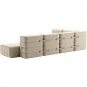Ambivalenz - Curt Sofa Set 12 Grau/Beige (Jet 9110)