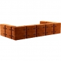 Ambivalenz - Curt Sofa Set 15 Russet Rot (Barcelona V3347/17)