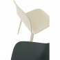 Muuto - Visu Stuhl mit Holzgestell Sand