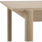 Muuto - Linear System Tisch Eichenfurnier (Gestell: Eiche)