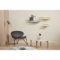 AYTM - Tribus Couchtisch Oval Schwarz / Travertin