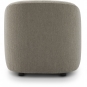 New Works - Covent Lounge Sessel schmal mit Drehfuß Hanf (Nevotex Barnum)