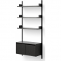 New Works - Cabinet Schrank niedrig mit Türen Esche schwarz