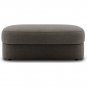 New Works - Covent Pouf Hocker M | Taupe dunkel (Nevotex Barnum)