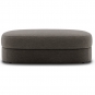 New Works - Covent Pouf Hocker L | Taupe dunkel (Nevotex Barnum)