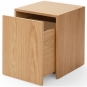 New Works - Mass Beistelltisch Eiche | mit Schublade