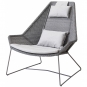 Cane-line - Breeze Kissensatz für Highback Sessel Hellgrau