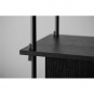 Moebe - Shelving System s.85.2.A Regal, Doppelt Schwarz/Schwarz