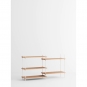 Moebe - Shelving System s.85.2.A Regal, Doppelt Eiche/Weiß