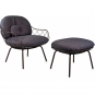Magis - Pina Ottomane / Hocker Outdoor Braun/Blau (Polyhedra 1119)