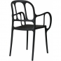 Magis - Mila Armlehnstuhl Outdoor Schwarz