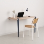 TIPTOE - Classic Wandschreibtisch ohne Schubladen Mineral Blue | Eichenholz