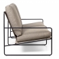 Ferm Living - Desert Sofa 2-Sitzer Schwarz / Sand dunkel (Dolce)
