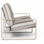 Ferm Living - Desert Sofa 2-Sitzer Cashmere / Chocolate (Stripe)