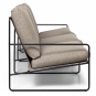 Ferm Living - Desert Sofa 3-Sitzer Schwarz / Sand dunkel (Dolce)