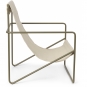 Ferm Living - Desert Lounge Sessel Olive / Cloud