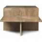 Ferm Living - Distinct Couchtisch Travertine Dunkelbraun