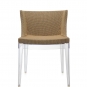 Kartell - Mademoiselle Stuhl Kravitz Baststoff-Transparent