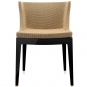 Kartell - Mademoiselle Stuhl Kravitz Baststoff-Schwarz