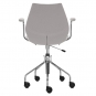 Kartell - Maui Soft Bürostuhl mit Armlehnen Trevira Beige