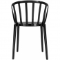 Kartell - Venice Armlehnenstuhl Mattschwarz