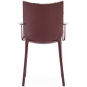 Kartell - H.H.H. Stuhl Polsterung Stoff Bordeaux / Dragonfly