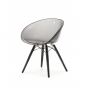 Pedrali - Gliss 905 Stuhl Grau Transparent | Esche Natur