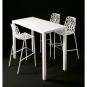 Fast - Easy Bartisch 140 x 70 cm | Pulvergrau