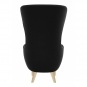 Tom Dixon - Wingback Stuhl Schwarz Hallingdal 190 (Beine: Eiche)