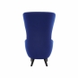 Tom Dixon - Wingback Stuhl Blau Hallingdal 773 (Beine: Eiche Schwarz)