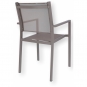 Fiam - Aria Stapelsessel Gestell: Taupe; Bezug: Taupe