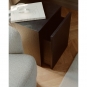 New Works - Mass Beistelltisch Eiche schwarz | mit Schublade