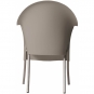 Driade - Lord Yo Gartenarmlehnstuhl Pantone Warm Grey 4U