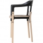 Magis - Steelwood Armlehnstuhl Natur/Schwarz