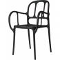 Magis - Mila Armlehnstuhl Outdoor Schwarz