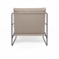 Ferm Living - Desert Sessel Schwarz / Sand dunkel (Dolce)