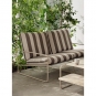 Ferm Living - Desert Sofa 2-Sitzer Cashmere / Chocolate (Stripe)