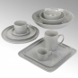 Lambert - Piana Teller (4er Set) Grau